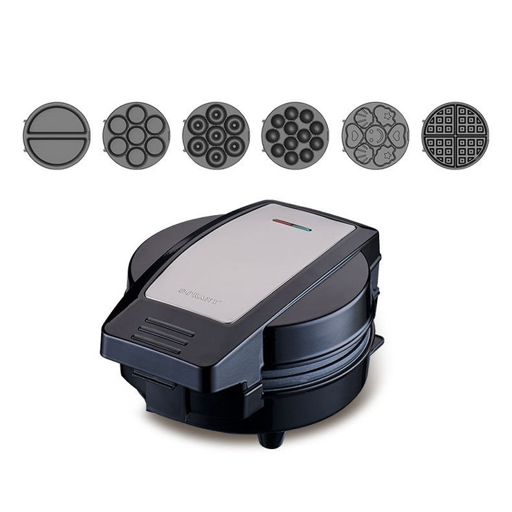Breakfast Machine 6 In1 Household Cake Machine Waffle Donut Bread Maker