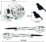 Halloween Skeleton Decoration Set for Garden (3 Pieces)