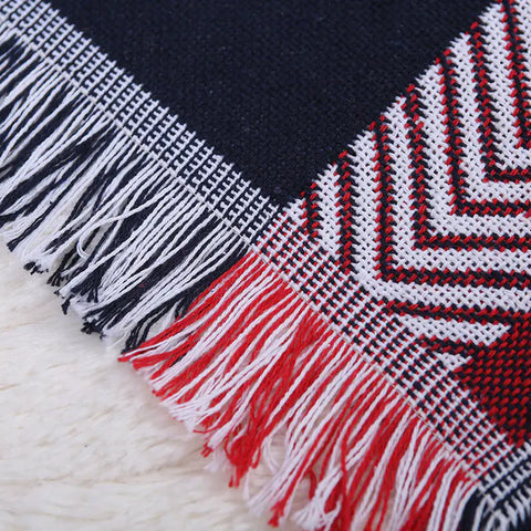 Dulcis American Style Thick Knit Blanket for Sofas