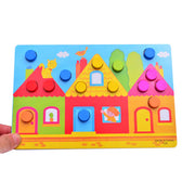 3D Wooden Cartoon Animal Puzzle Toy for Kids