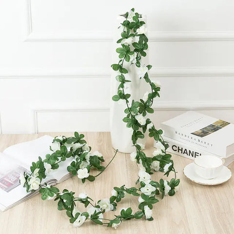 250CM Artificial Rose Garland for Home and Garden Decor