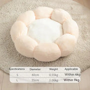 Plush Round Flower Shape Doghouse for Pets