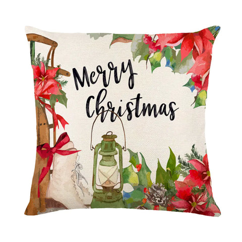Christmas Snowflake Pillow Covers for Sofa and Bed Decor