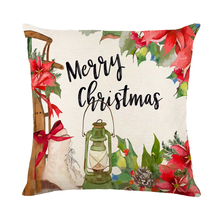 Christmas Snowflake Pillow Covers for Sofa and Bed Decor