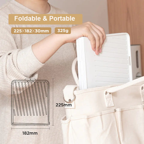 Foldable Baby Bottle Drying Rack with Tray for Travel