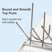 Foldable Baby Bottle Drying Rack with Tray for Travel