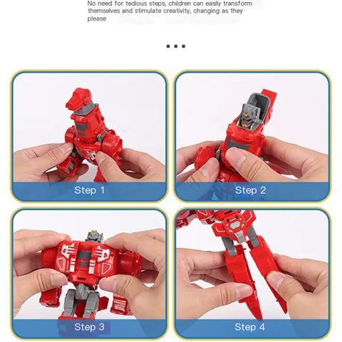 Transforming Robot Dinosaur Action Figure Model for Boys