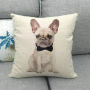 Lazy Pug Cotton Linen Home Cushion Cover