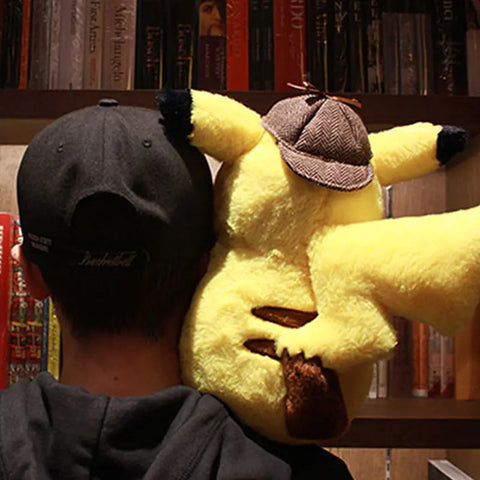Pikachu Detective Plush Toy - Custom Pokémon Doll