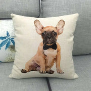Lazy Pug Cotton Linen Home Cushion Cover