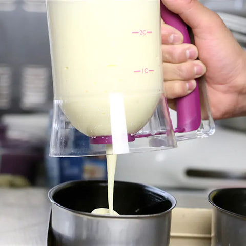Batter Dispenser, Handheld Funnel, Liquid Measuring Tool