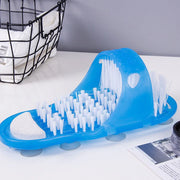 Foot Washing Brush with Rubbing Stone and Slippers