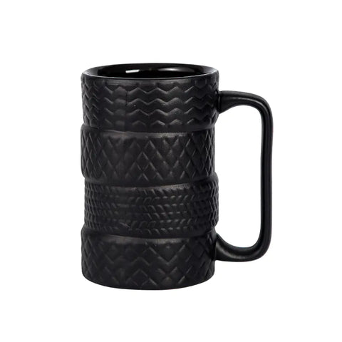 Large Capacity Tire-Shaped Ceramic Novelty Mug