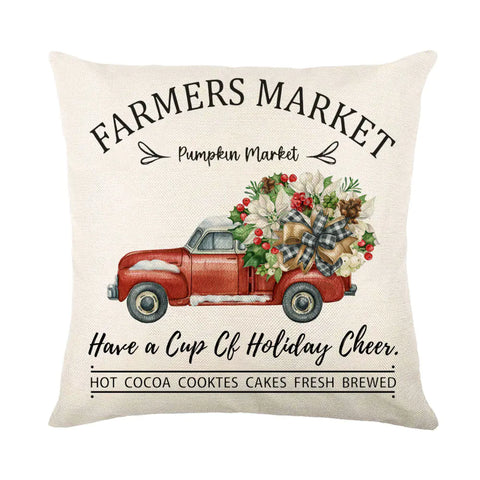 Christmas Snowflake Pillow Covers for Sofa and Bed Decor