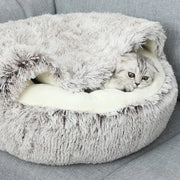 Winter Warm Pet Shell Semi-Enclosed Cat Bed