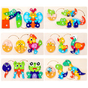 3D Dinosaur Puzzle Toy for Children's Cognitive Growth