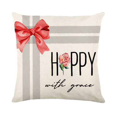 Christmas Snowflake Pillow Covers for Sofa and Bed Decor