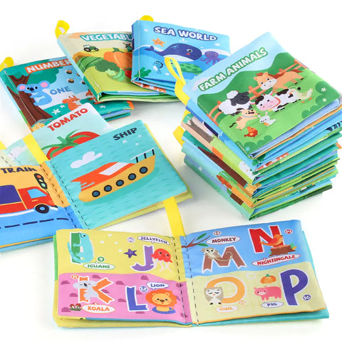 3D Baby Cloth Book Educational Toy Set - 9 Themes