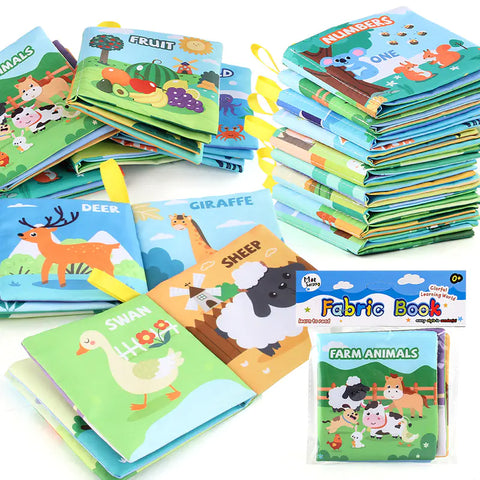 3D Baby Cloth Book Educational Toy Set - 9 Themes