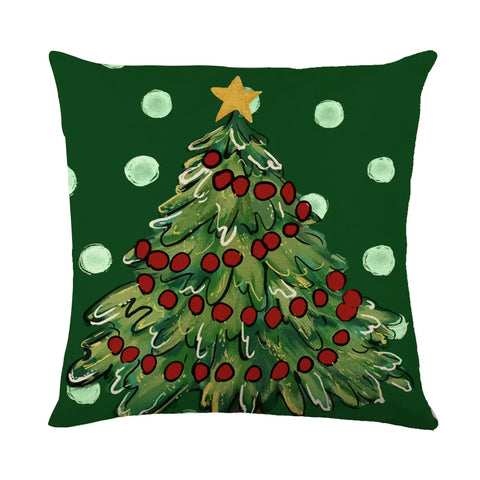 Christmas Snowflake Pillow Covers for Sofa and Bed Decor