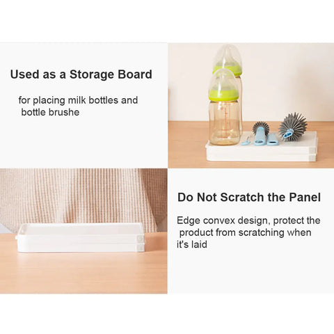 Foldable Baby Bottle Drying Rack with Tray for Travel