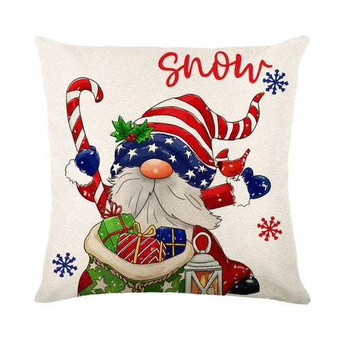 Christmas Snowflake Pillow Covers for Sofa and Bed Decor
