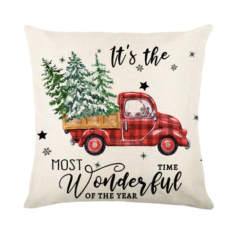 Christmas Snowflake Pillow Covers for Sofa and Bed Decor