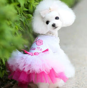 Princess Dress for Dogs with Gauze Design