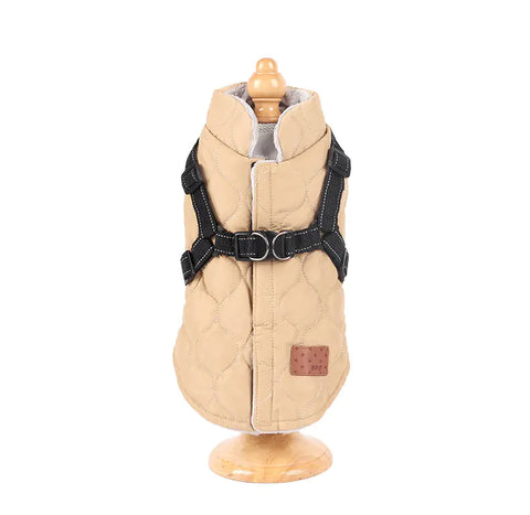 Reflective Cotton Vest for Dogs with Chest and Back