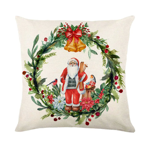 Christmas Snowflake Pillow Covers for Sofa and Bed Decor