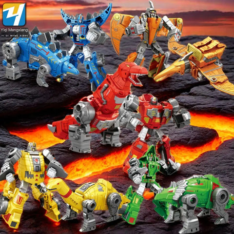 Transforming Robot Dinosaur Action Figure Model for Boys