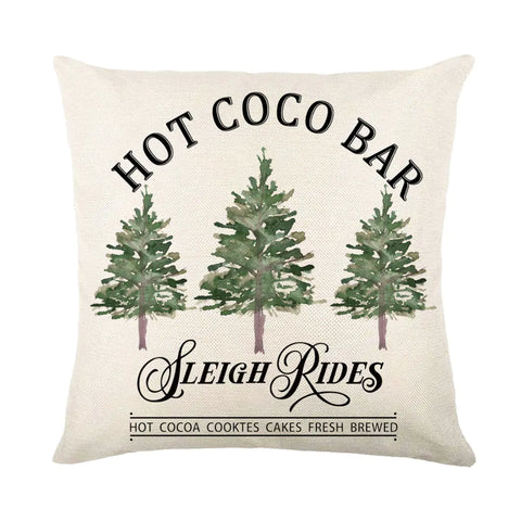 Christmas Snowflake Pillow Covers for Sofa and Bed Decor