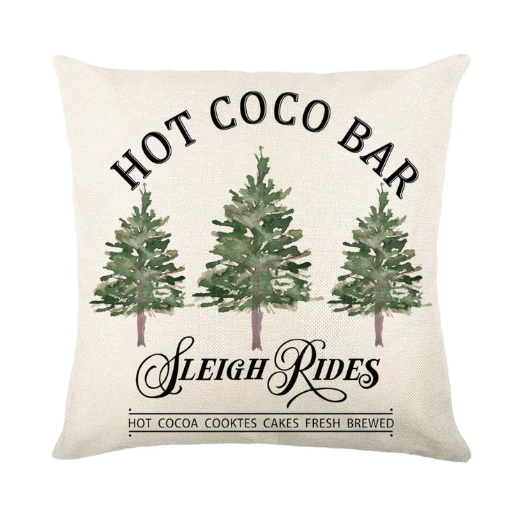 Christmas Snowflake Pillow Covers for Sofa and Bed Decor