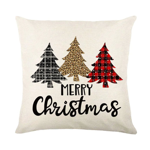 Christmas Snowflake Pillow Covers for Sofa and Bed Decor