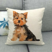 Lazy Pug Cotton Linen Home Cushion Cover