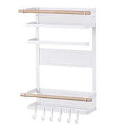Multifunctional Kitchen Sidewall Hanger and Shelf