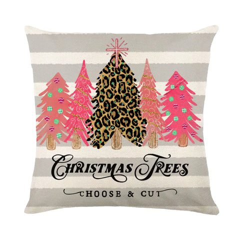 Christmas Snowflake Pillow Covers for Sofa and Bed Decor