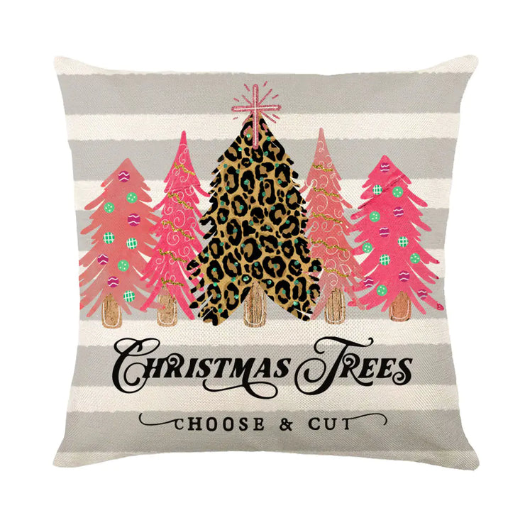 Christmas Snowflake Pillow Covers for Sofa and Bed Decor