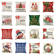 Christmas Snowflake Pillow Covers for Sofa and Bed Decor