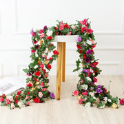 250CM Artificial Rose Garland for Home and Garden Decor