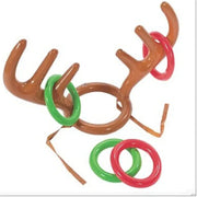 Inflatable Deer Antler Hat for Kids (Ring Toss Toy)