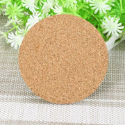 Set of 4 Cork Coasters, Cup, 9 cm / 3.5 inches