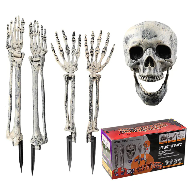 Halloween Skeleton Decoration Set for Garden (3 Pieces)