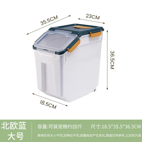 30L Cat Food Storage Bin - Moisture and Insect Proof