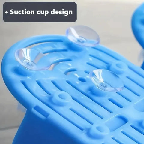 Foot Washing Brush with Rubbing Stone and Slippers