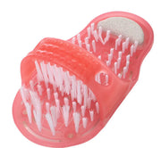 Foot Washing Brush with Rubbing Stone and Slippers