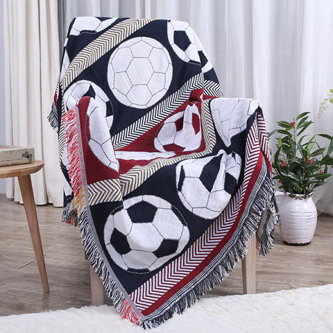 Dulcis American Style Thick Knit Blanket for Sofas