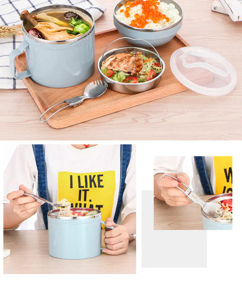 304 Stainless Steel Insulated Lunch Box with Seal
