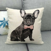 Lazy Pug Cotton Linen Home Cushion Cover